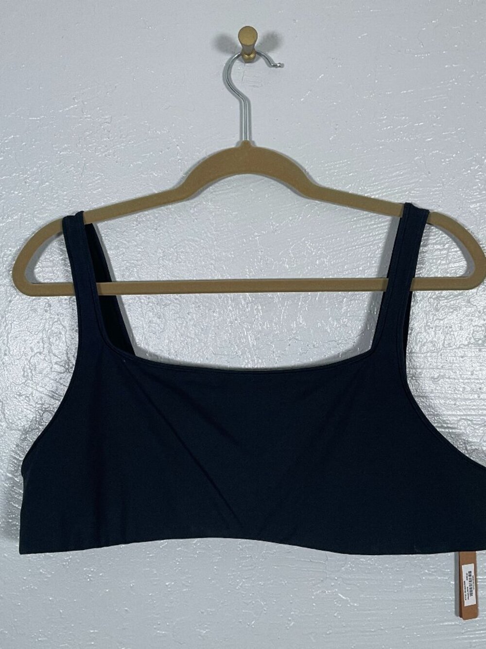 Skims Women Plus Size 4X Black Scoop Bralette Fits Everybody Loungewear No Pads